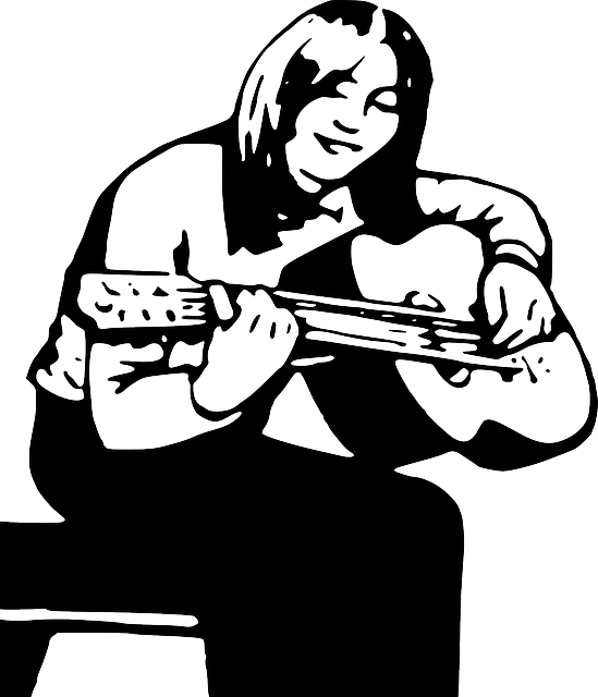 Free download Girl Guitar Instrument - Free vector graphic on Pixabay free illustration to be edited with GIMP free online image editor