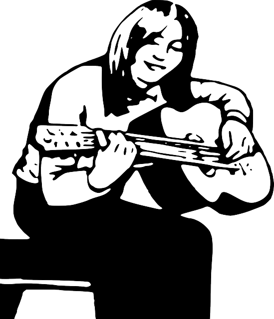 Gratis downloaden Meisje Gitaar Instrument - Gratis vectorafbeelding op Pixabay gratis illustratie om te bewerken met GIMP gratis online afbeeldingseditor