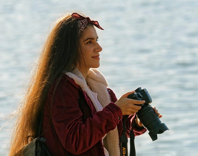 Free download girl happy camera photographing free picture to be edited with GIMP free online image editor