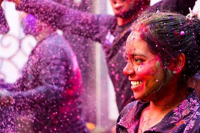 Free download girl happy smile colorful festival free picture to be edited with GIMP free online image editor