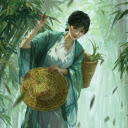 Girl in the bamboo forest  screen for extension Chrome web store in OffiDocs Chromium