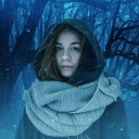 girl in the forest  screen for extension Chrome web store in OffiDocs Chromium
