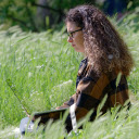 girl in the meadow  screen for extension Chrome web store in OffiDocs Chromium