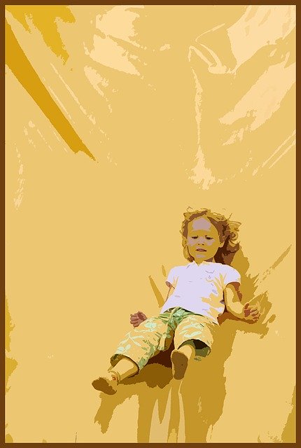 Free download Girl Little Slide -  free illustration to be edited with GIMP free online image editor