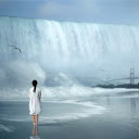 Girl looking at ocean waves  screen for extension Chrome web store in OffiDocs Chromium