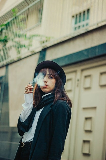 Free download girl model smoking vintage old free picture to be edited with GIMP free online image editor