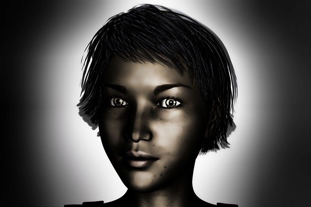 הורדה חינם Girl Portrait Black - איור חינם לעריכה עם עורך תמונות מקוון בחינם של GIMP