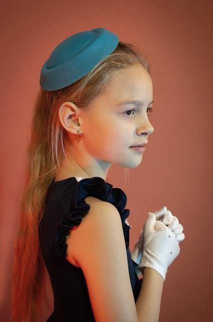 Free download girl retro vintage portrait hat free picture to be edited with GIMP free online image editor