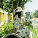 Girl sitting on a round drain  screen for extension Chrome web store in OffiDocs Chromium