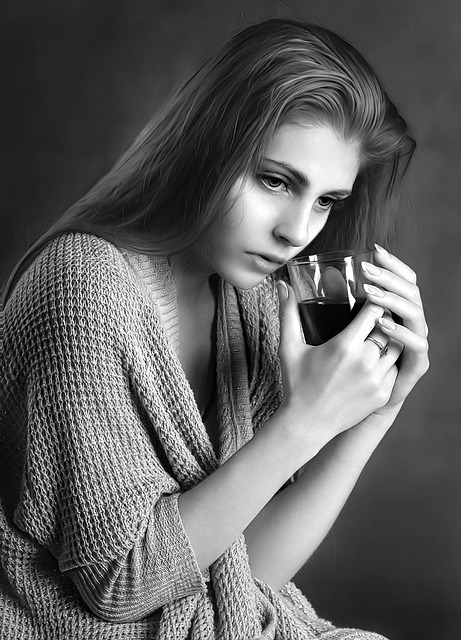 Free download girl tea beauty thinks loss free picture to be edited with GIMP free online image editor