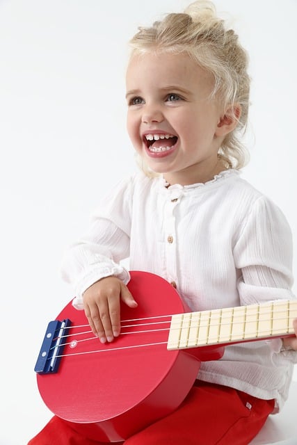 Free download girl toddler music guitar cute free picture to be edited with GIMP free online image editor