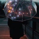 Girl under an umbrella  screen for extension Chrome web store in OffiDocs Chromium