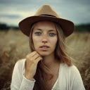 Girl wearing brown hat  screen for extension Chrome web store in OffiDocs Chromium