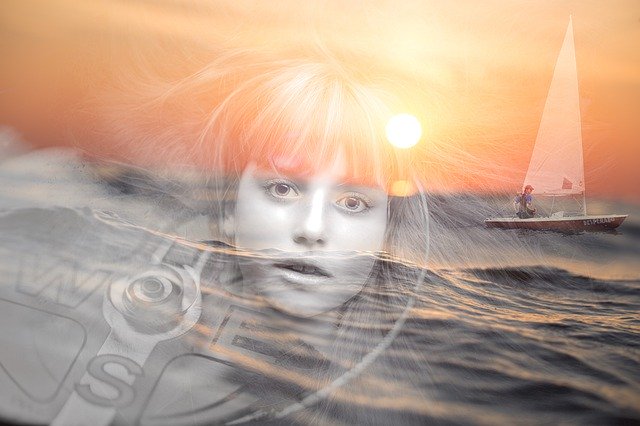 Free download Girl Woman Sailboat -  free photo or picture to be edited with GIMP online image editor