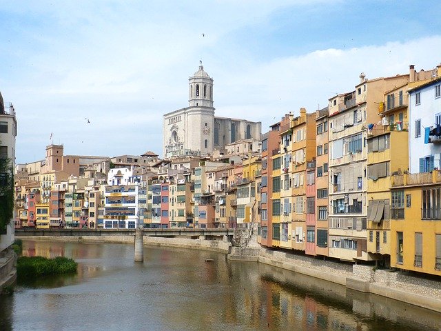 Free download Girona Facades Landscape -  free photo or picture to be edited with GIMP online image editor