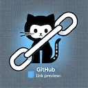 GitHub Link Preview  screen for extension Chrome web store in OffiDocs Chromium