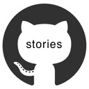 Github Stories  screen for extension Chrome web store in OffiDocs Chromium