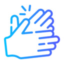 Give 50 claps  screen for extension Chrome web store in OffiDocs Chromium