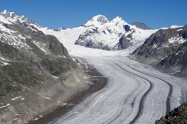 Download gratuito Glacier Aletsch Vallese - foto o immagine gratuita da modificare con l'editor di immagini online GIMP