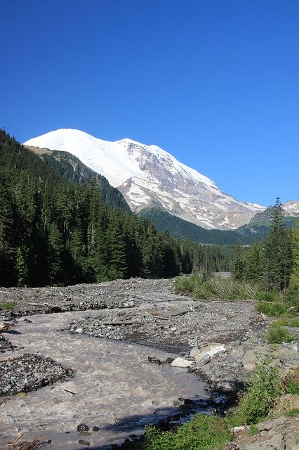 Free download Glacier Mountain Washington -  free photo or picture to be edited with GIMP online image editor