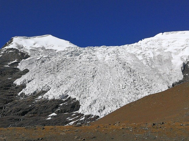 Free download Glacier Tibet Himalaya -  free photo or picture to be edited with GIMP online image editor