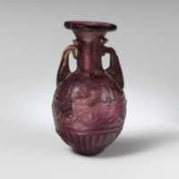 Free download Glass amphoriskos with band of scrolls free photo or picture to be edited with GIMP online image editor
