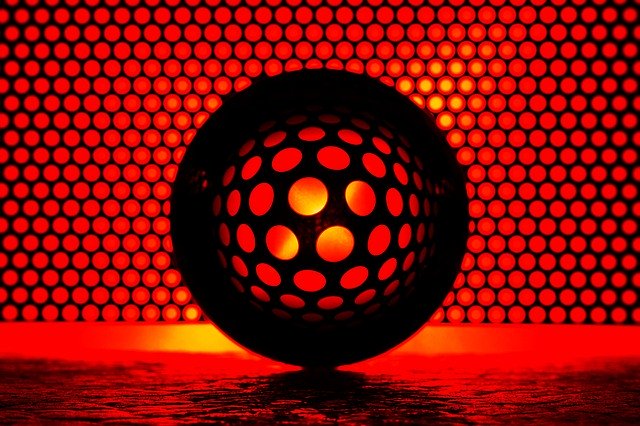 Free download Glass Ball Hole Plate Red -  free photo or picture to be edited with GIMP online image editor