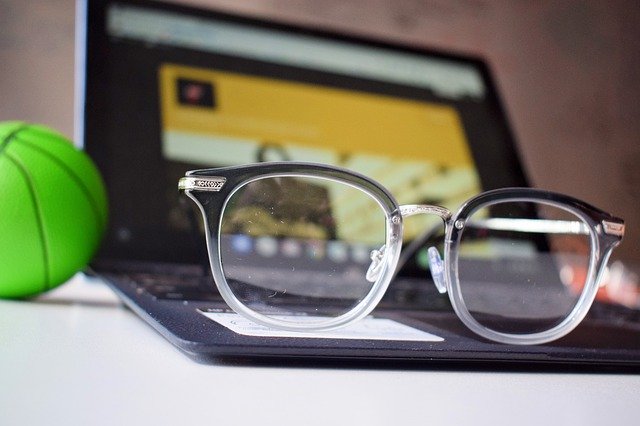 Free download Glasses Workstation Chromebook -  free photo or picture to be edited with GIMP online image editor
