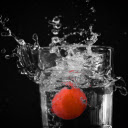 Glass of water and orange  screen for extension Chrome web store in OffiDocs Chromium