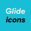 Glide Icons  screen for extension Chrome web store in OffiDocs Chromium