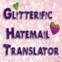 Glitterific Hatemail Translator  screen for extension Chrome web store in OffiDocs Chromium