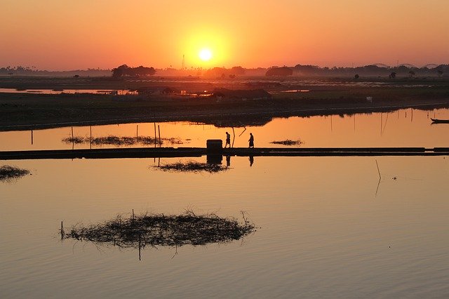 Download grátis Gloaming Sunset Reflection - foto ou imagem gratuita para ser editada com o editor de imagens online GIMP