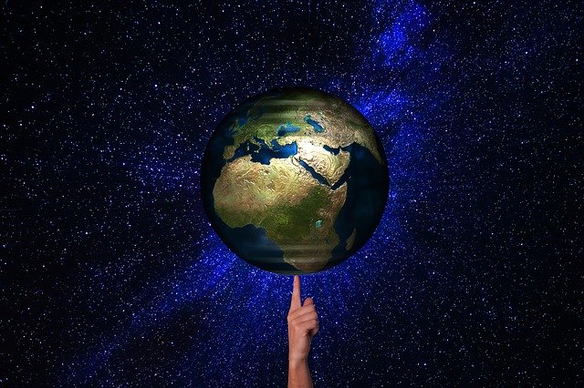 Free download Globe Earth Finger -  free illustration to be edited with GIMP free online image editor