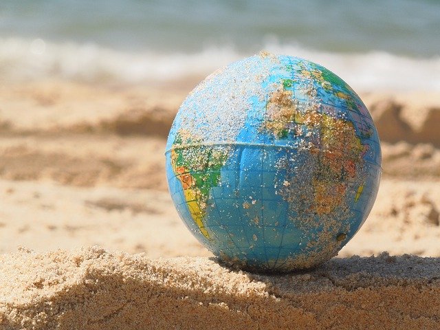 Free download Globe Sand World -  free photo or picture to be edited with GIMP online image editor