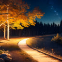 Glowing Tree  screen for extension Chrome web store in OffiDocs Chromium