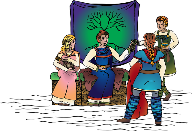 Free download Goddess Frigg Fridge - Free vector graphic on Pixabay free illustration to be edited with GIMP free online image editor