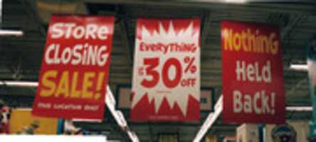 Free download Going Out Of Business Signs At Toys R Us free photo or picture to be edited with GIMP online image editor
