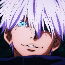 Gojo Satorus Mysterious Smile  screen for extension Chrome web store in OffiDocs Chromium