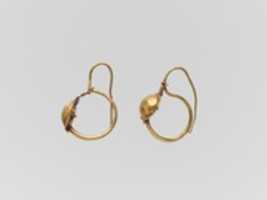 Free download Gold earring with convex disc free photo or picture to be edited with GIMP online image editor