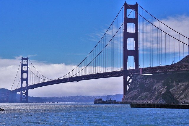 Bezpłatne pobieranie Golden Gate Bridge San Francisco - bezpłatne zdjęcie lub obraz do edycji za pomocą internetowego edytora obrazów GIMP