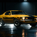 Golden Mustang Under Garage Lights  screen for extension Chrome web store in OffiDocs Chromium