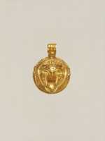 Free download Gold lion-head pendant free photo or picture to be edited with GIMP online image editor