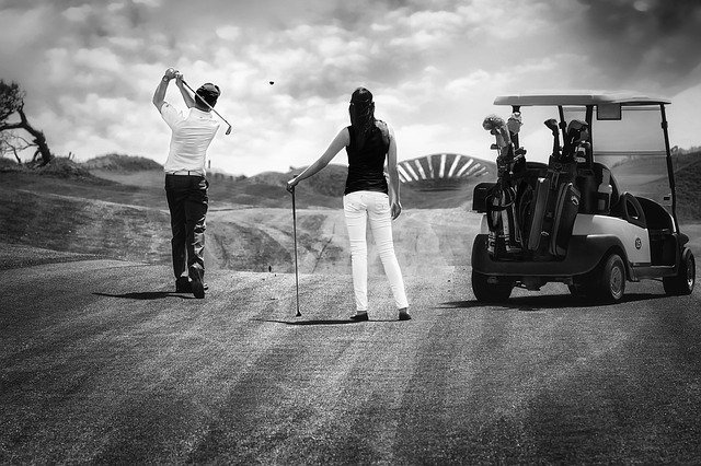 Free download golf sport b w black and white free picture to be edited with GIMP free online image editor