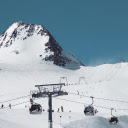 Gondolas Near Snow Covered Mountain  screen for extension Chrome web store in OffiDocs Chromium