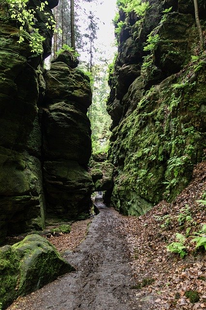 Scarica gratuitamente Gorge Rock Nature Landscape: foto o immagini gratuite da modificare con l'editor di immagini online GIMP