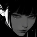 Goth Anime Girl Monochrome Live Wallpaper  screen for extension Chrome web store in OffiDocs Chromium