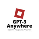GPT 3 Anywhere  screen for extension Chrome web store in OffiDocs Chromium
