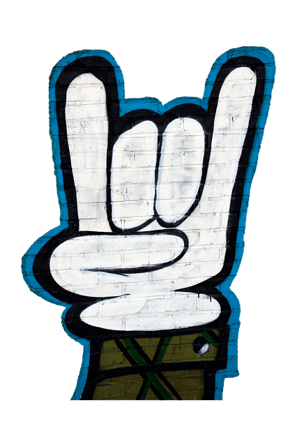 Free download graffiti hand sign isolated corna free picture to be edited with GIMP free online image editor