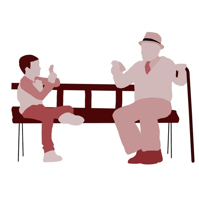 Free download Grandfather Family Young Playing -  free illustration to be edited with GIMP free online image editor
