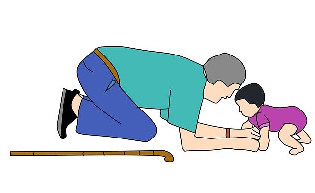 Free download Grandfather Kids Funny -  free illustration to be edited with GIMP free online image editor